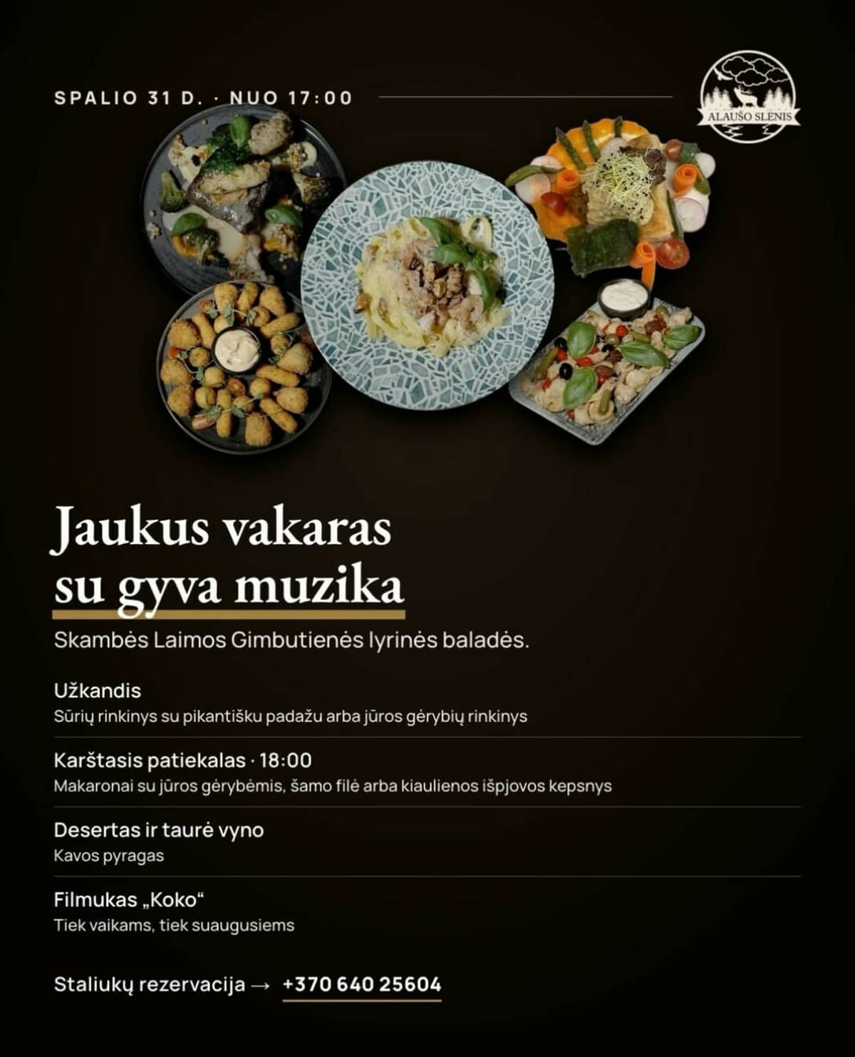 Jauks vakars ar dzīvo mūziku Alaušas ielejā