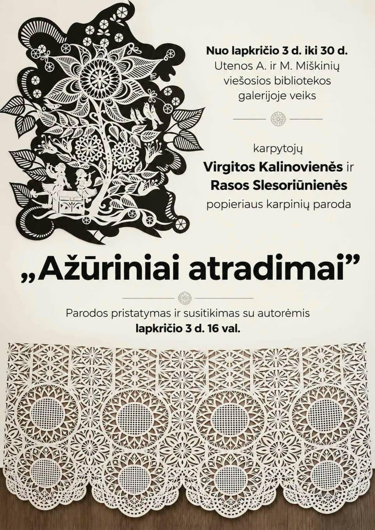 Griezumu izstāde „Ažūraini atklājumi”