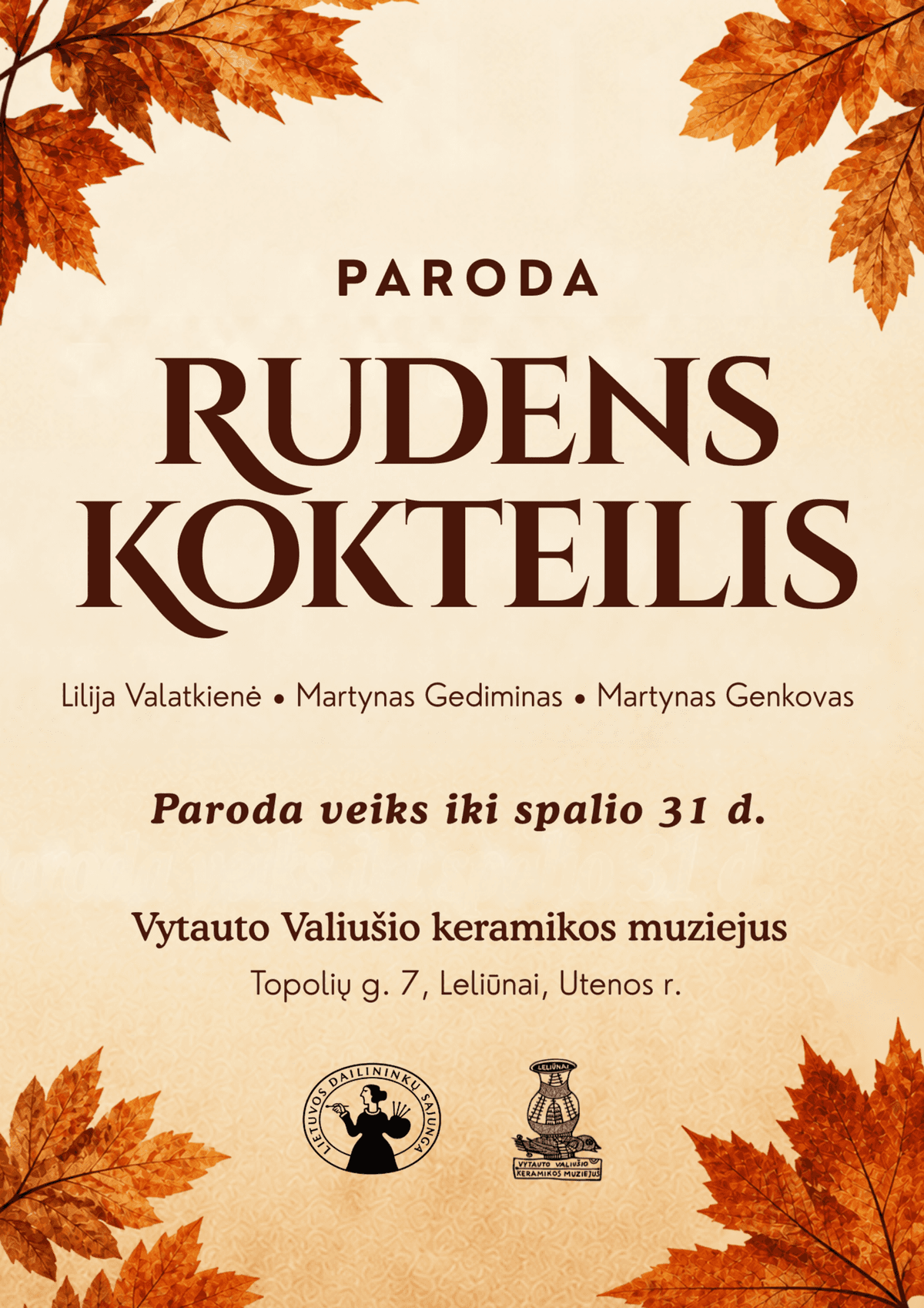 Izstāde „Rudens kokteilis“ Vītauta Valiuša keramikas muzejā