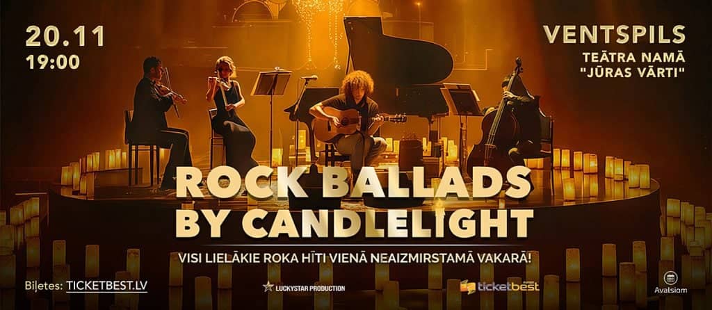 Roka balādes CANDLELIGHT izpildījumā
