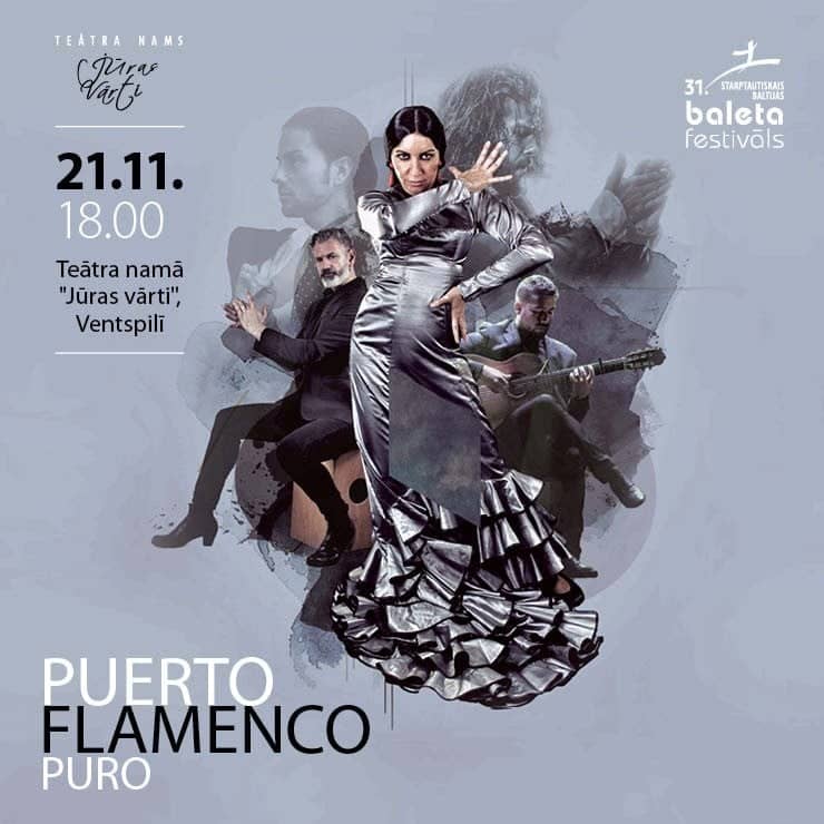 Spānijas flamenko trupas “Puerto Flamenco” izrāde “Puro”