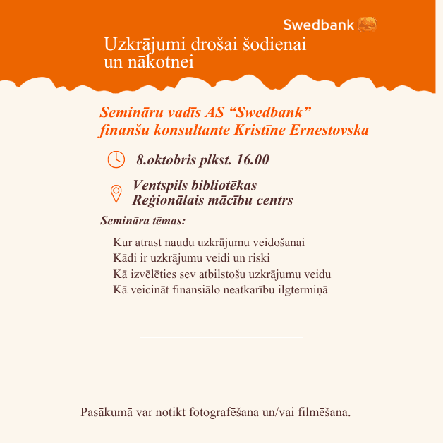 Seminārs “Uzkrājumi drošai šodienai un nākotnei” Galvenajā bibliotēkā