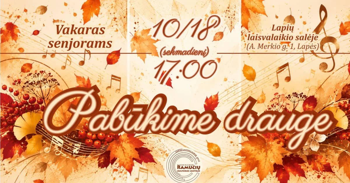 Vakars senioriem „Pabūsim kopā“