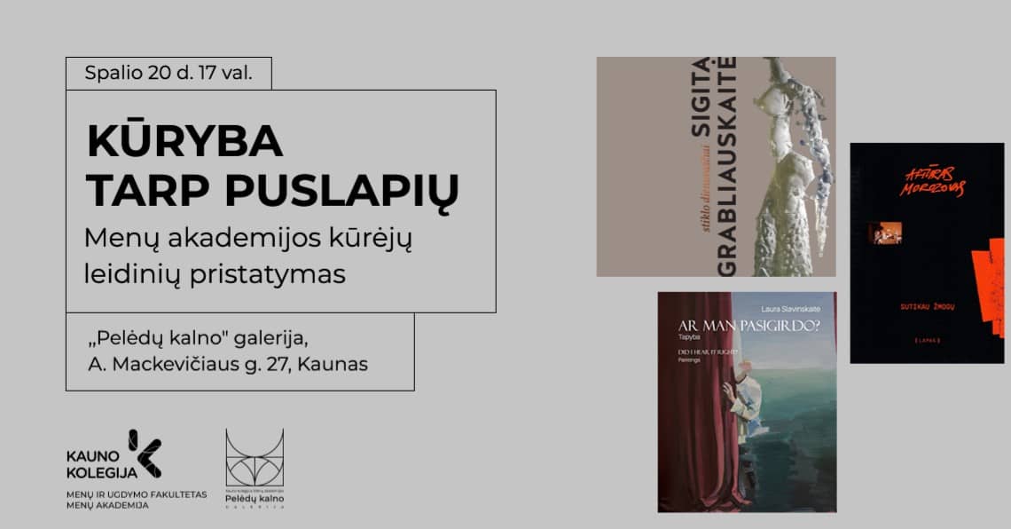Mākslu akadēmijas autoru izdevumu prezentācijas pasākums "Radošums starp lappusēm"