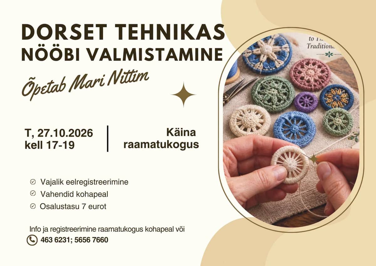 Dorsetas tehnikas pogu izgatavošana