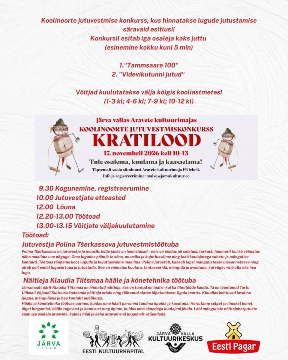 Skolēnu stāstniecības konkurss Kratilood
