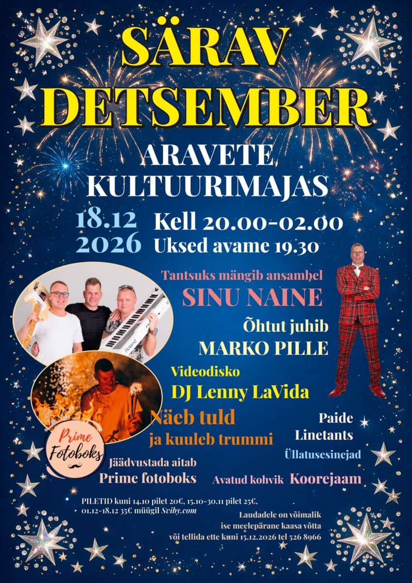 Gada noslēguma svinības Aravetē “Särav detsember”