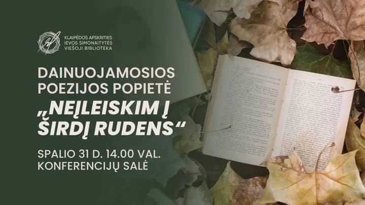 Dziesmu dzejas pēcpusdiena „Neielaidīsim rudeni sirdī“