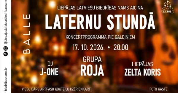 Kocertprogramma pie galdiņiem "Laternu stundā"