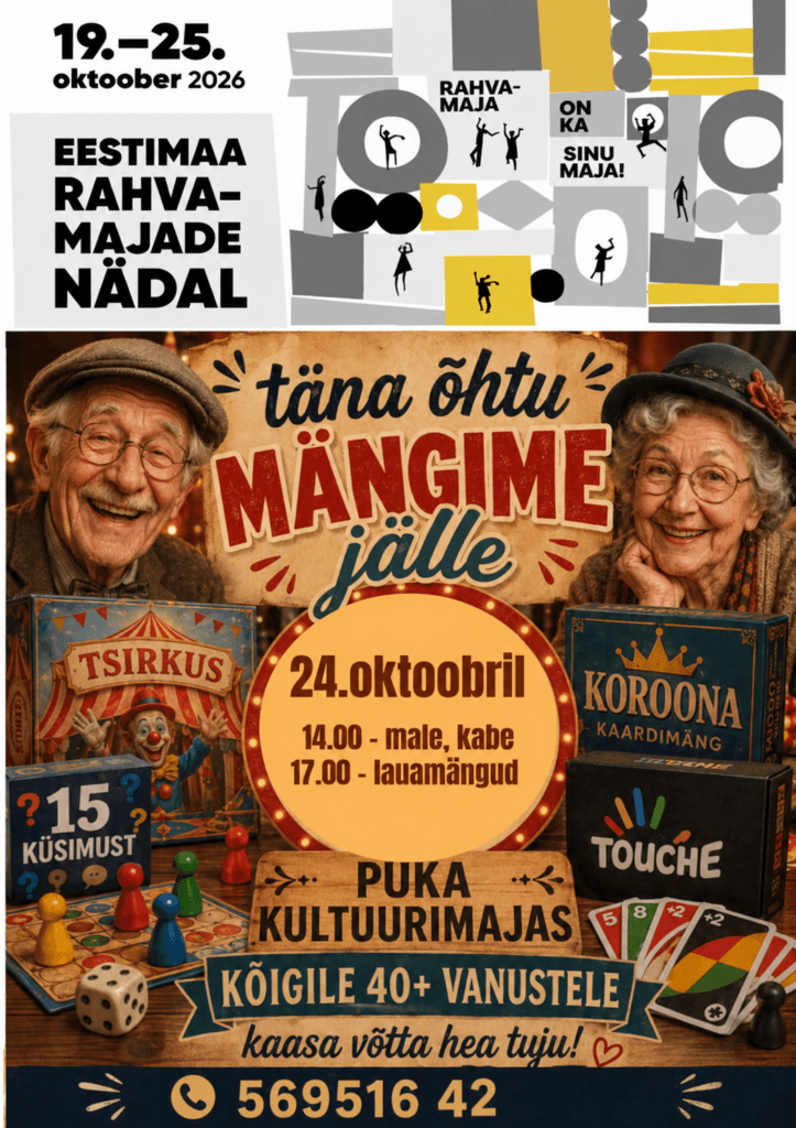 Galda spēļu vakars (pieaugušajiem)