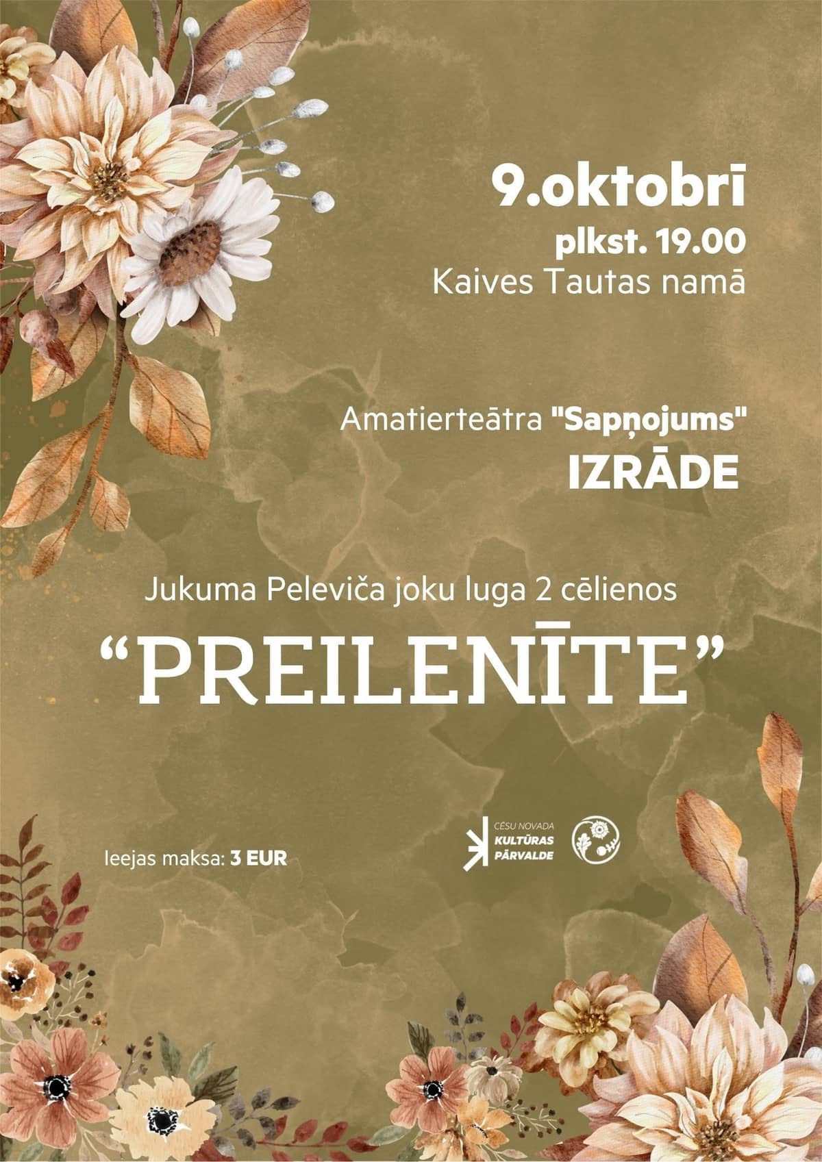 Straupes amatierteātra viesizrāde “Preilenīte”