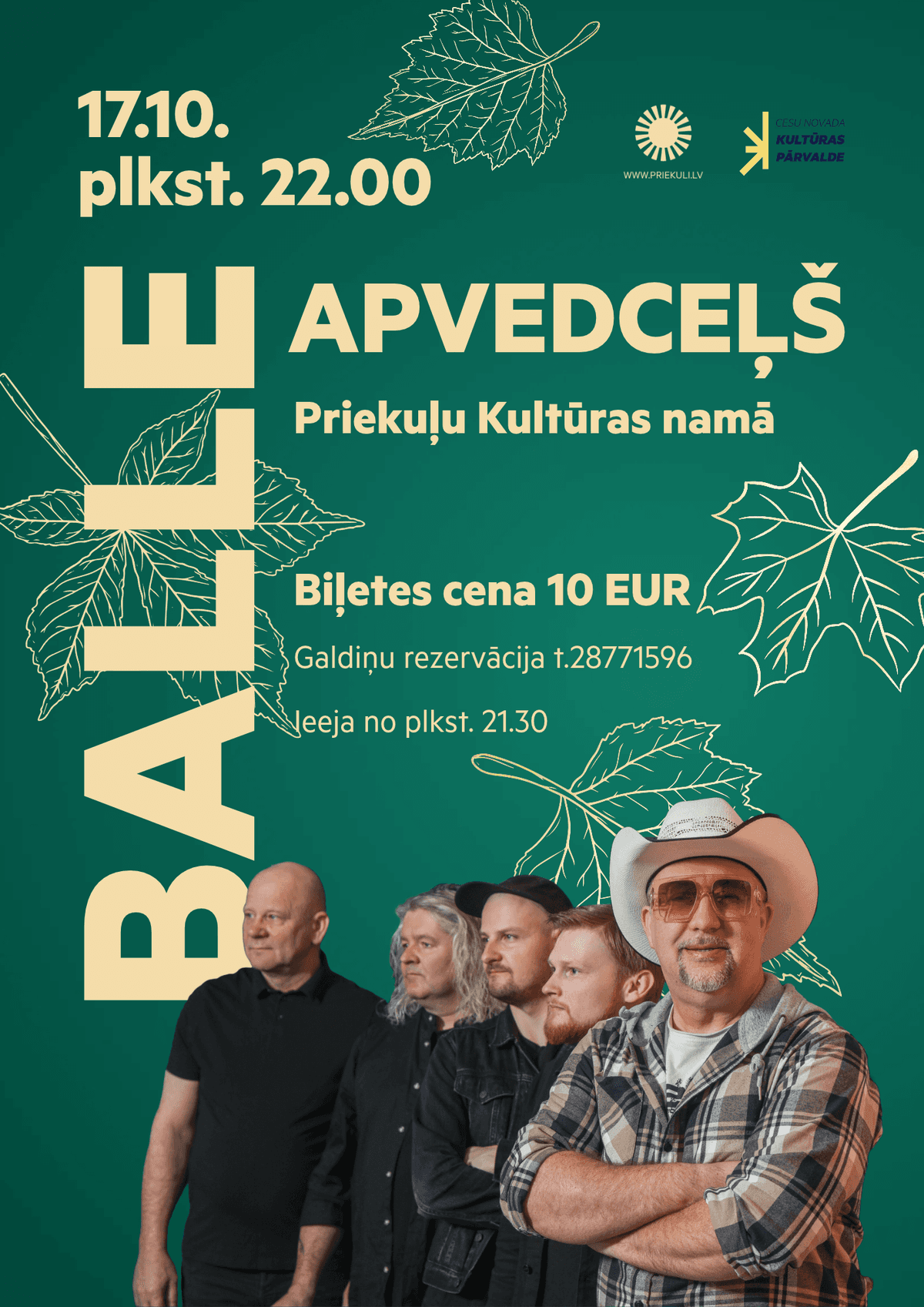 Rudens balle ar grupu "Apvedceļš"