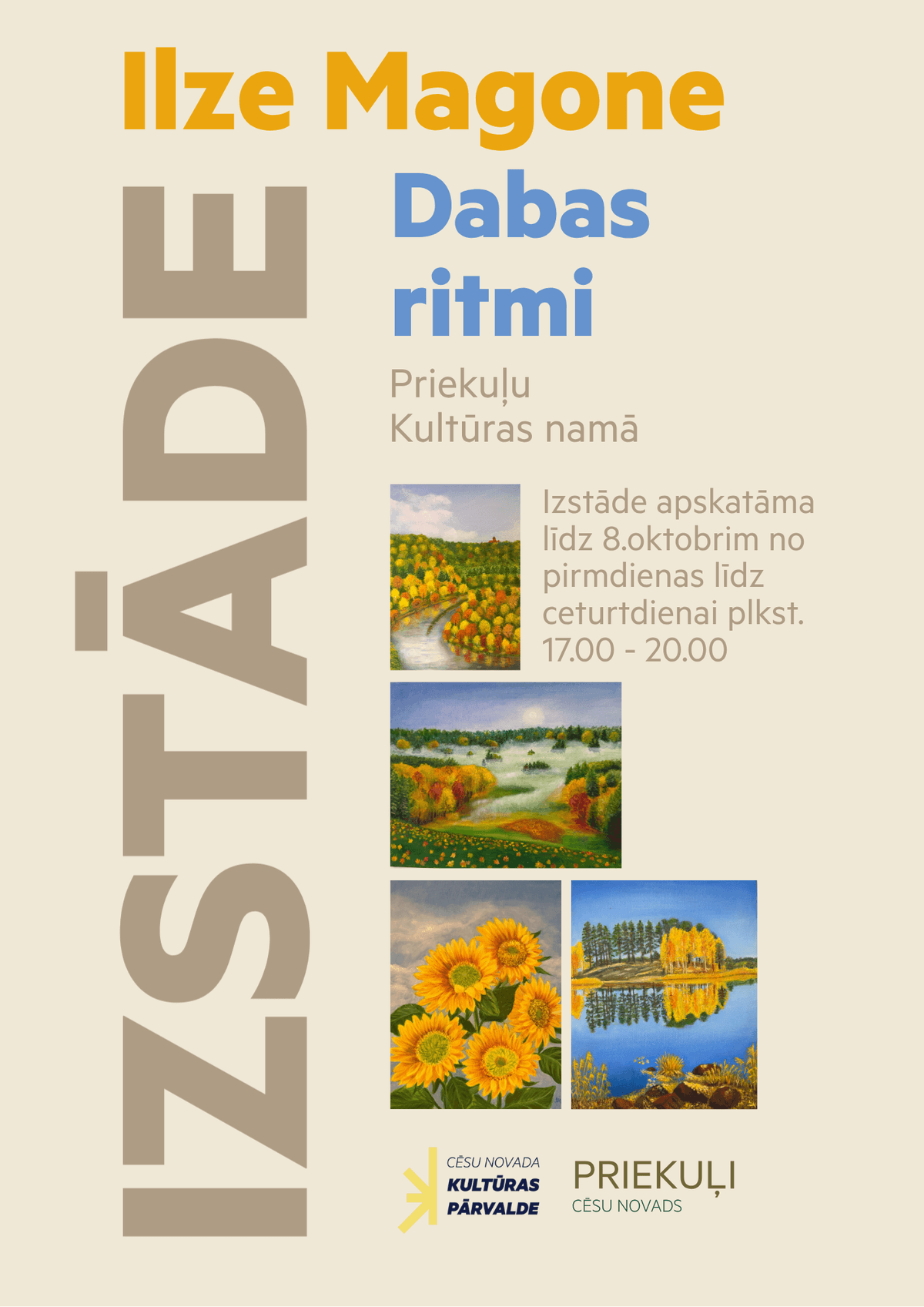 Ilzes Magones izstāde “Dabas ritmi”