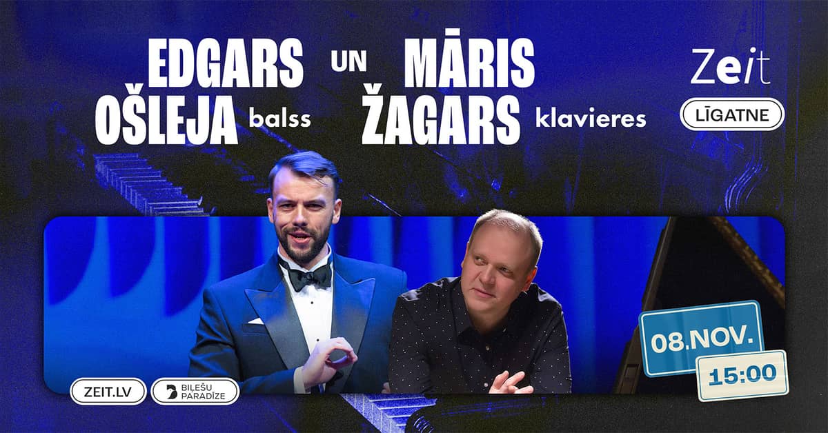 Edgars Ošleja un pianists Māris Žagars
