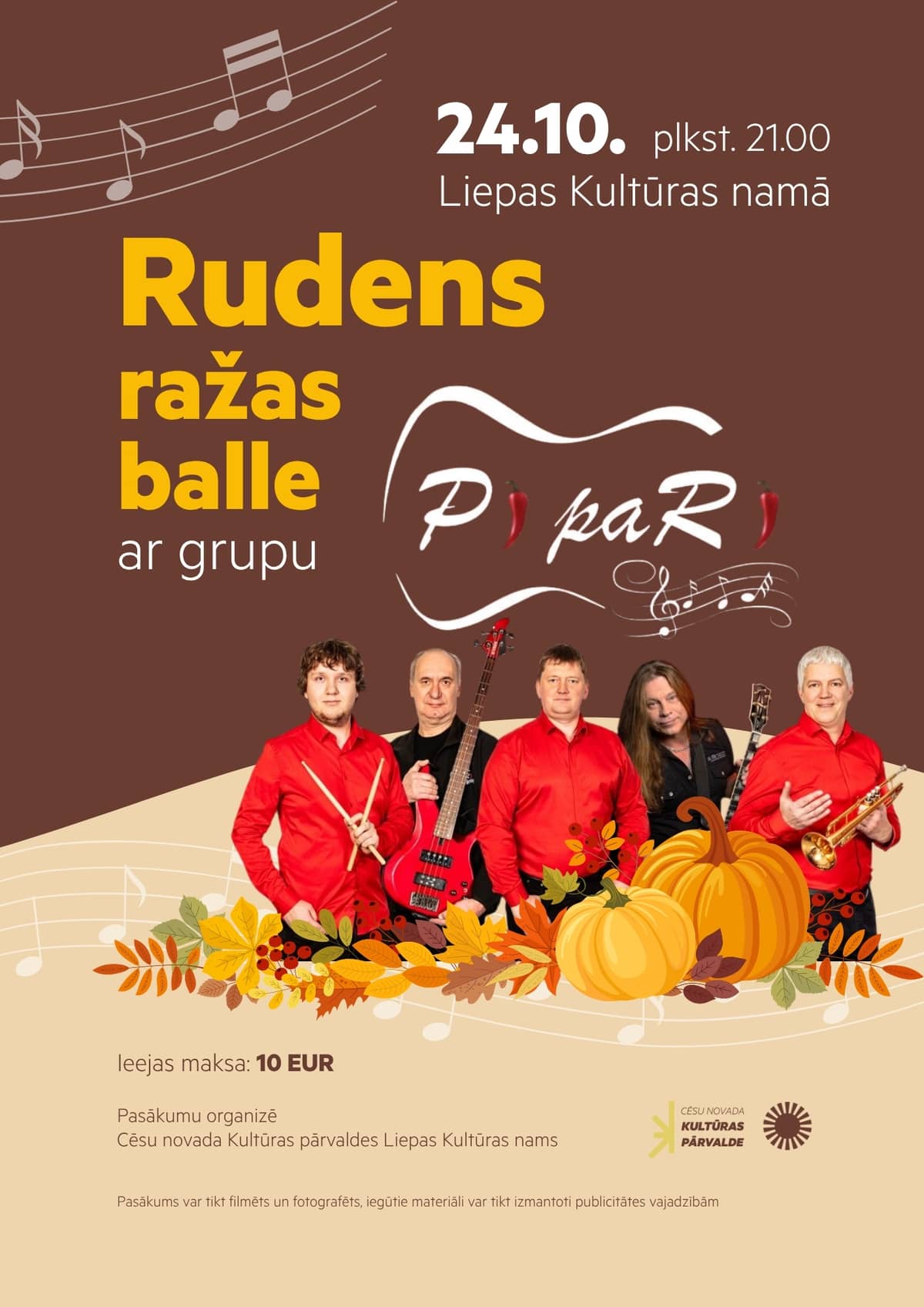 Rudens ražas balle ar grupu "Pipari"