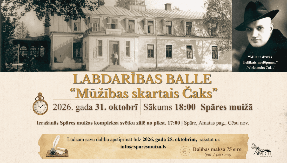 Labdarības balle "Mūžības skartais Čaks"