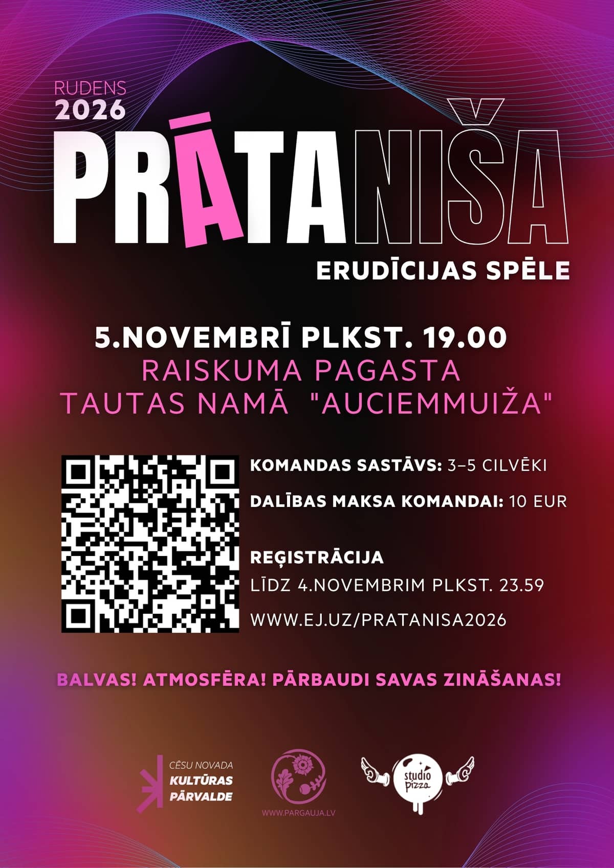 Erudīcijas spēle “Prāta niša” (3. posms)