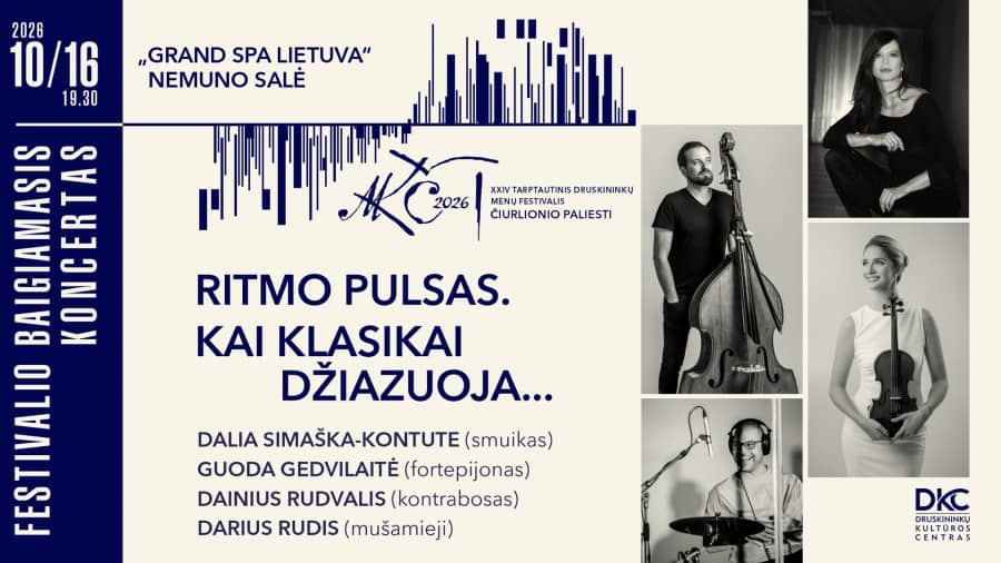 Festivāla "Čiurlionio paliesti" noslēguma koncerts "Ritma pulss. Kad klasika džezuo..."