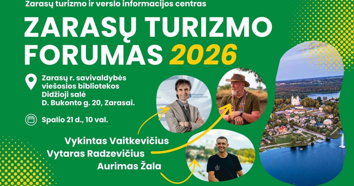 Zarasu tūrisma forums 2026