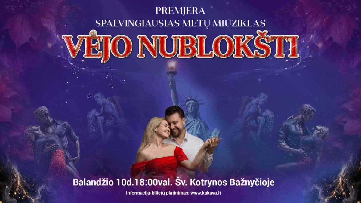 Spalvingiausias metų miuziklas „Vėjo nublokšti“