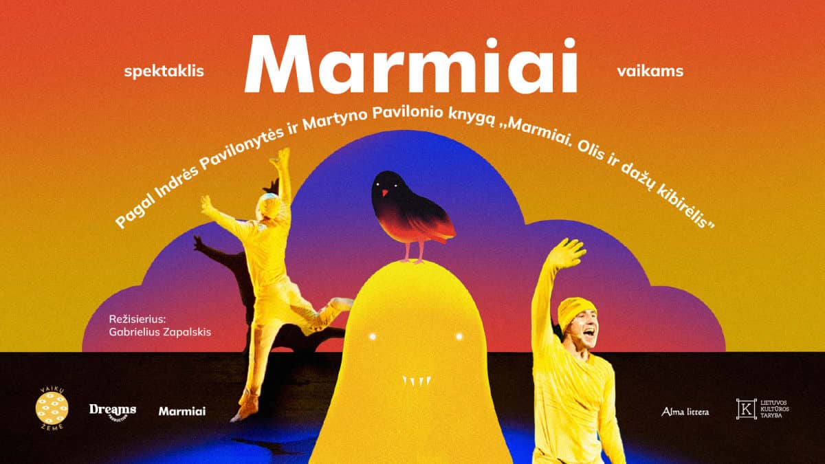 MARMIAI – muzikinis spektaklis vaikams „Olis ir dažų kibirėlis“
