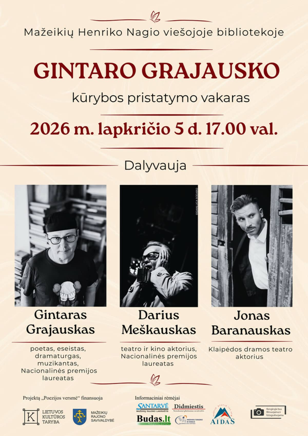 Gintara Grajauska daiļrades vakars
