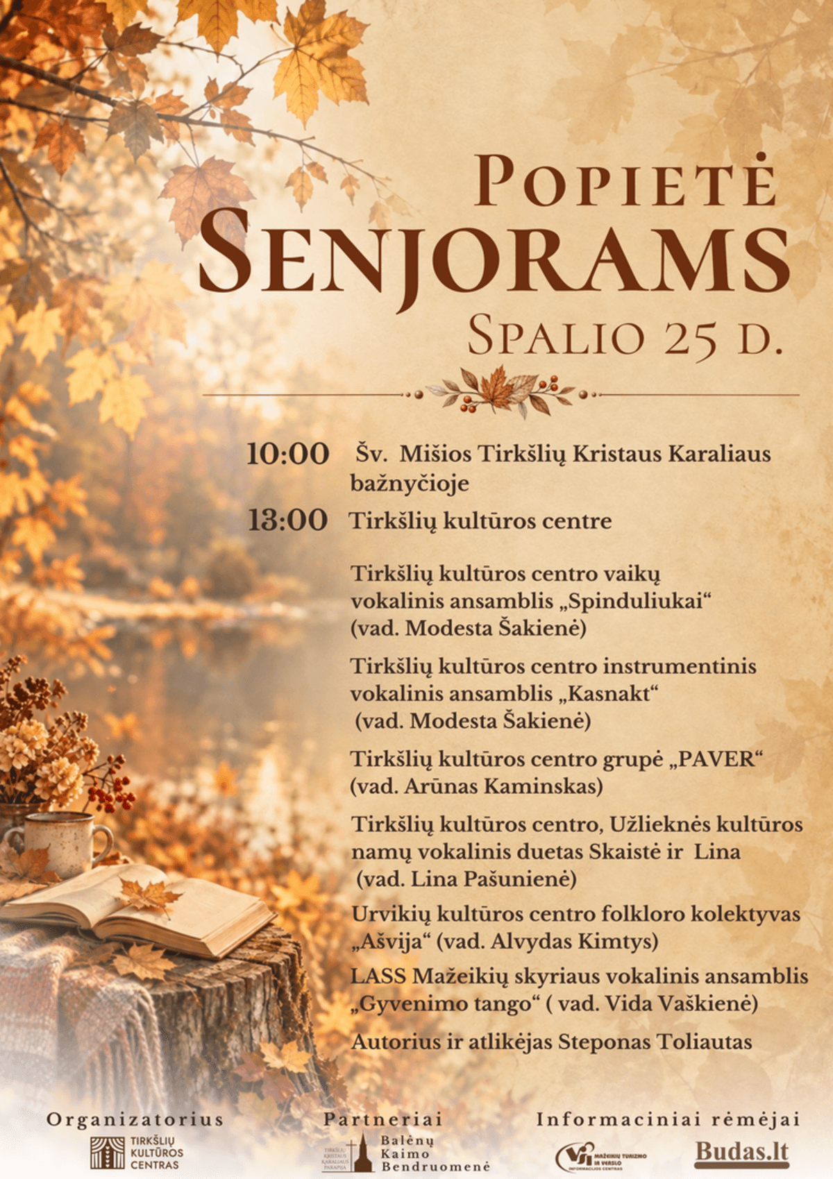 Pēcpusdienas pasākums senioriem Tirkšļos