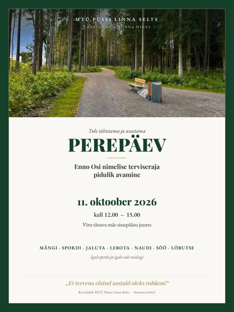 Perepäev un Püssi veselības takas atklāšana