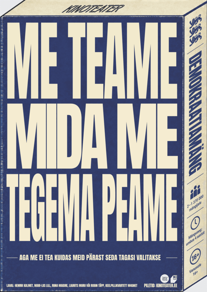 Izrāde “Mēs zinām, kas mums jādara, bet nezinām, kā mūs pēc tam atkal ievēlēs”