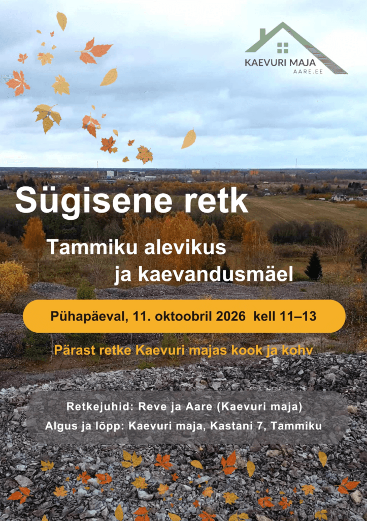 Rudens pārgājiens Tammiku alevikā un raktuvju kalnā