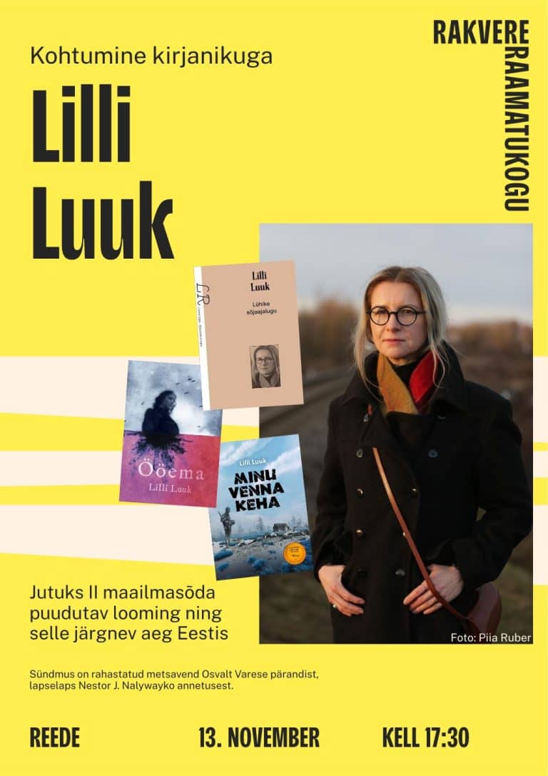 Kohtumine kirjanikuga Lilli Luuk
