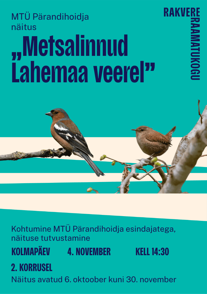 Tikšanās ar izstādes “Meža putni Lahemā malā” pārstāvjiem