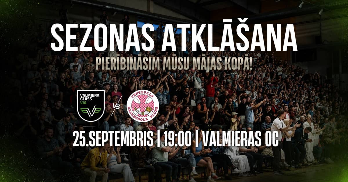 Latvijas - Igaunijas basketbola līgas spēle VALMIERA GLASS VIA pret BK Ventspils