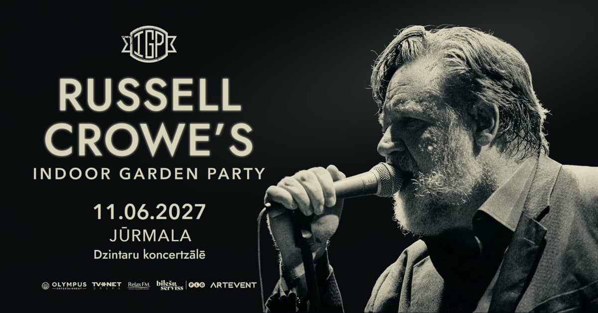 Viens vakars ar Russellu Krovu un grupu 'Indoor Garden Party'