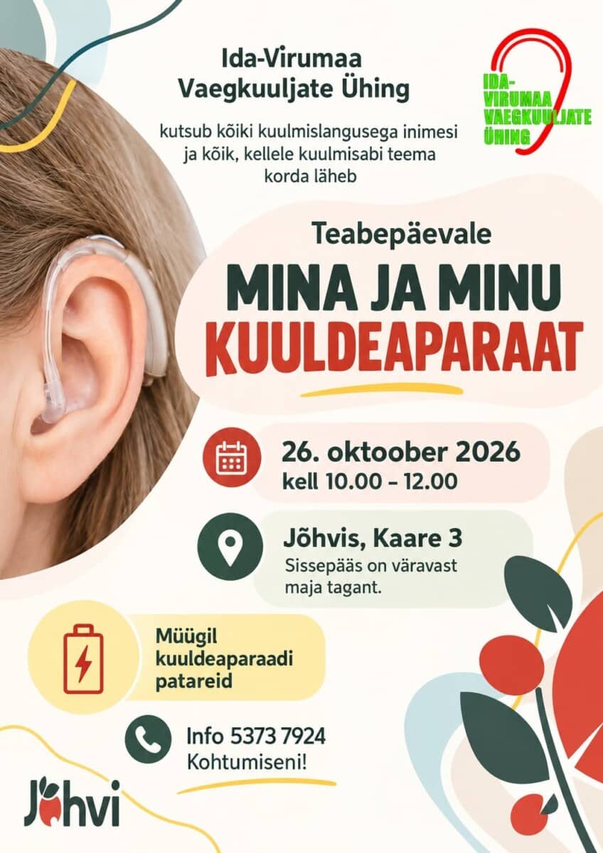 Ida-Virumaa vājdzirdīgo biedrības informatīvā diena: Es un mans dzirdes aparāts