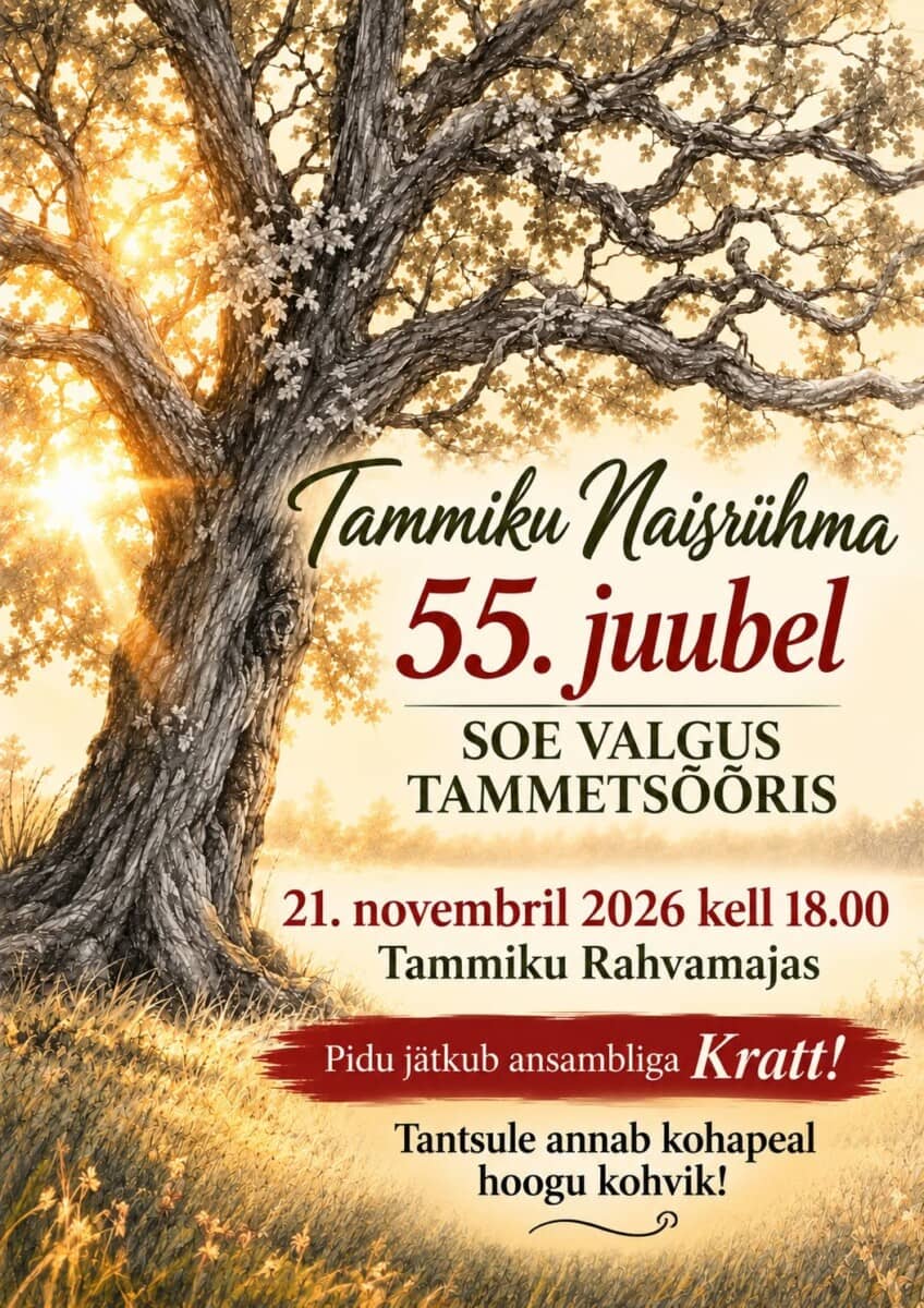 Tammiku sieviešu tautasdeju grupas 55. jubilejas koncerts „Silta gaisma ozolu vainagā“
