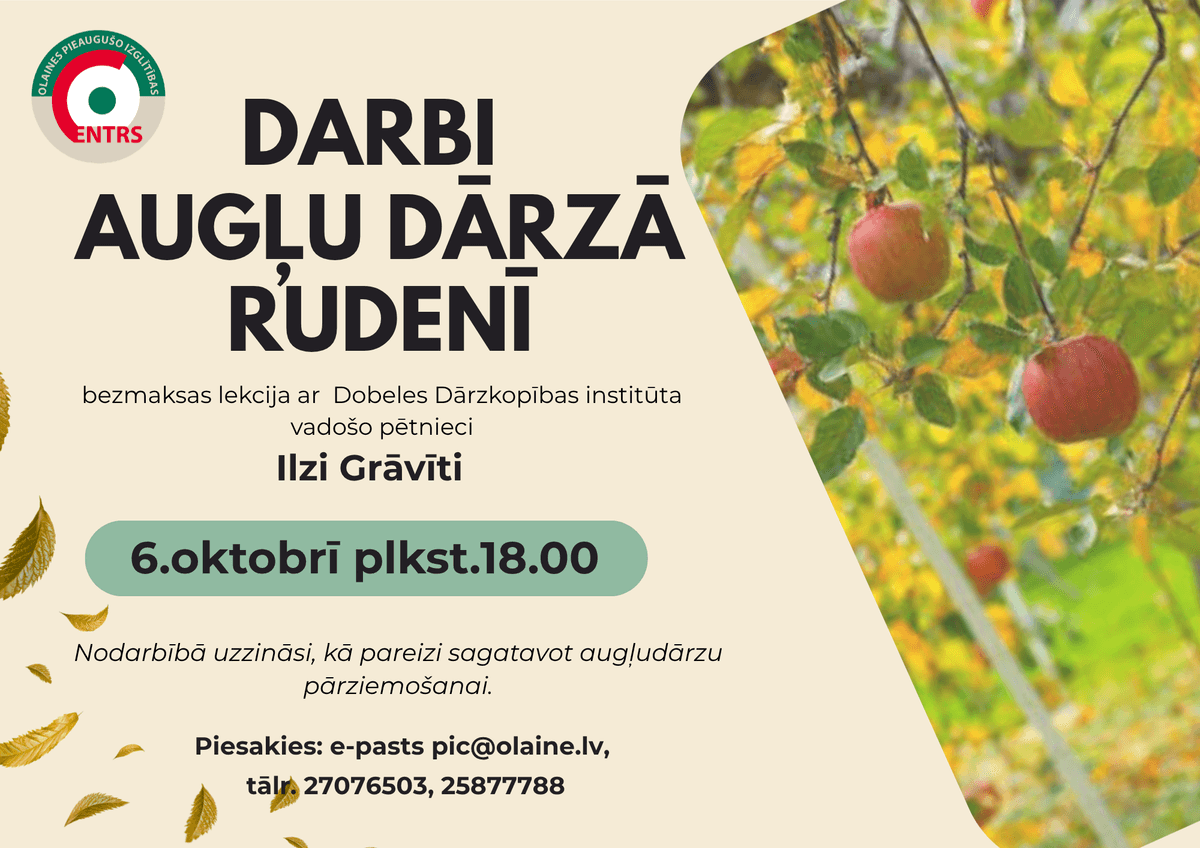 Lekcija "Dārza darbi rudenī"