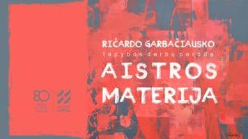 Ričarda Garbačauska jubilejas glezniecības izstādes "Aistras matērija" atklāšana
