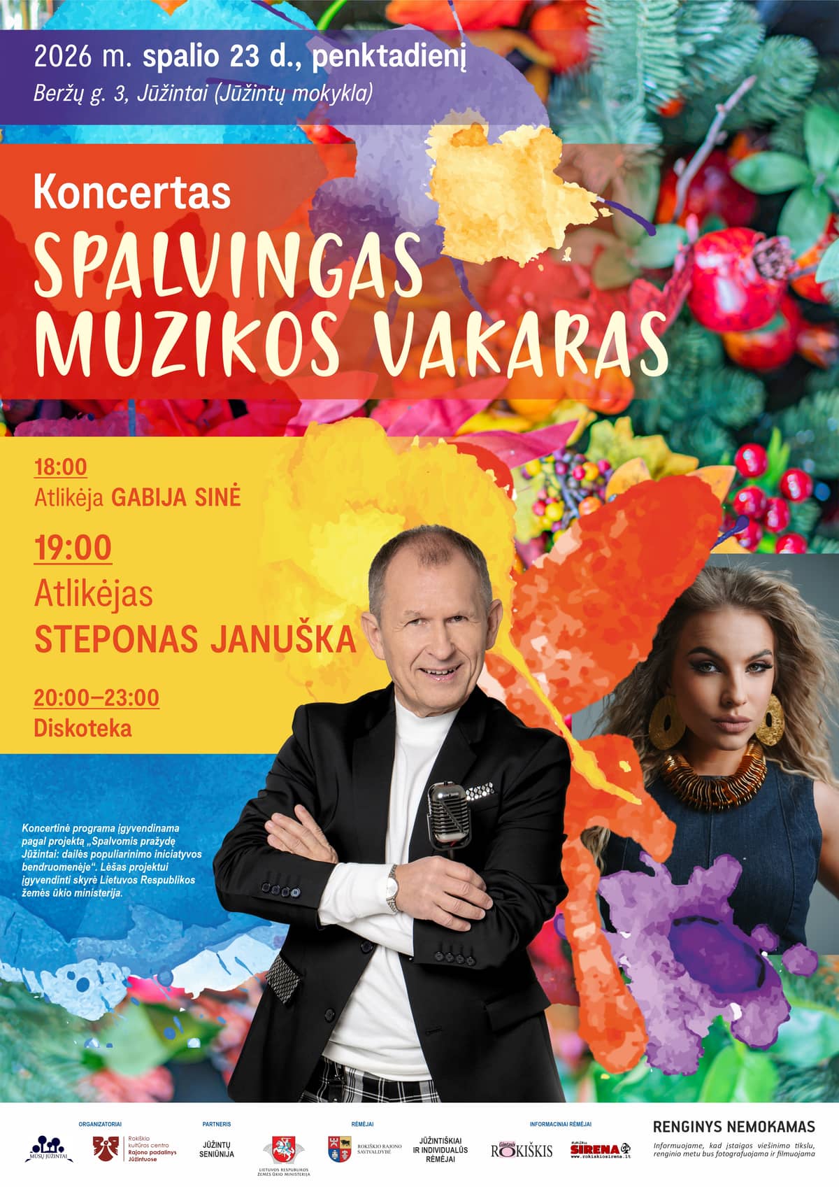 Koncerts KRĀSAINS MŪZIKAS VAKARS