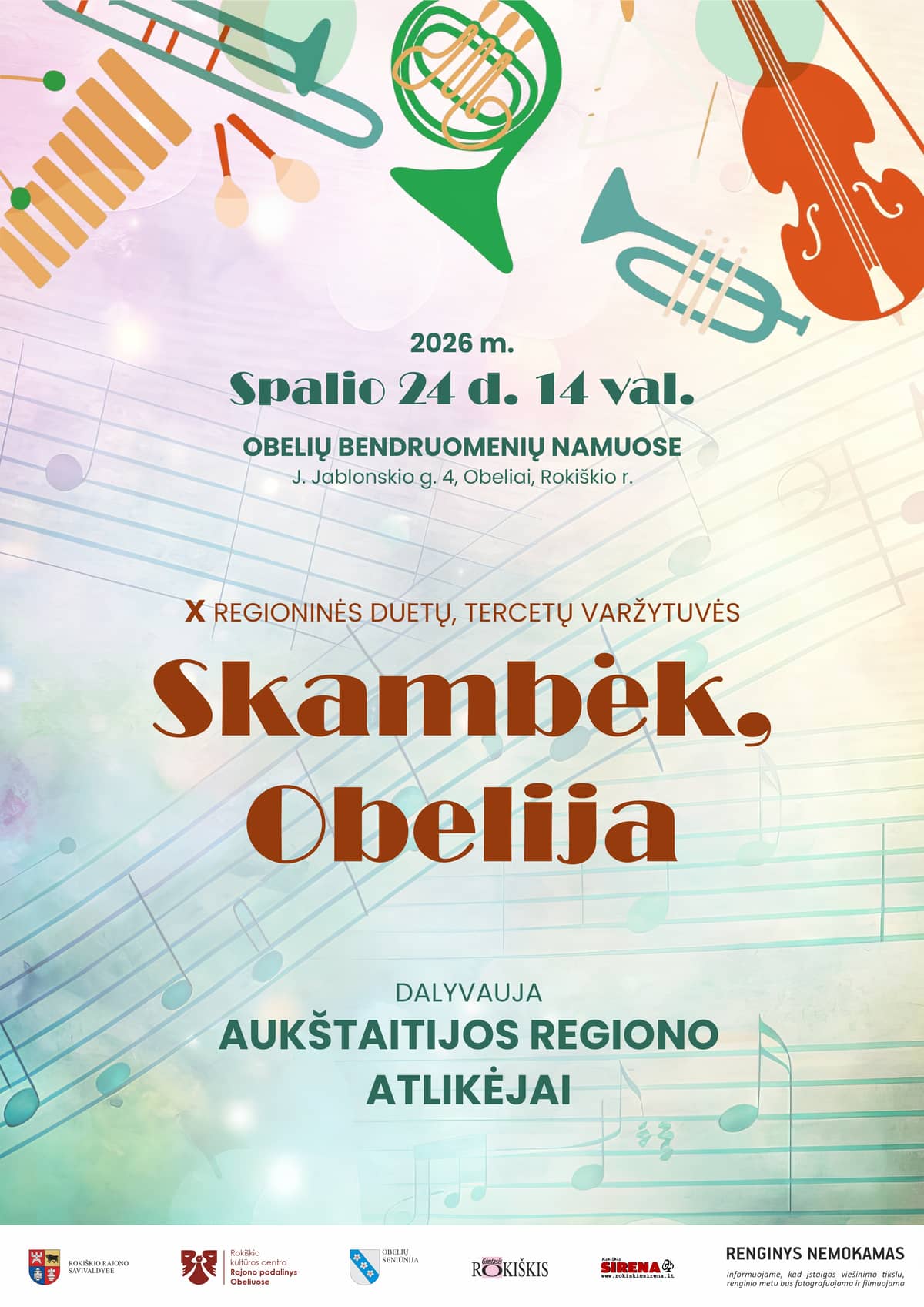 X reģionālās duetu un tercetu sacensības SKAMBĒK, ĀBELE