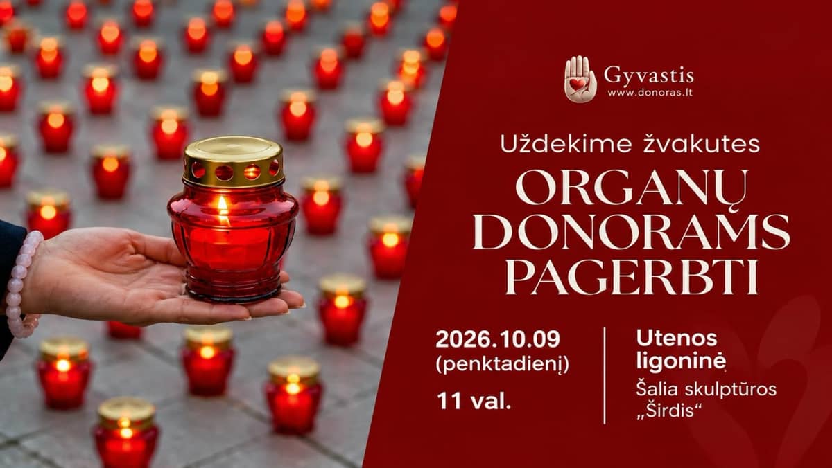 Aizdedzināsim sveces, lai godinātu orgānu donorus