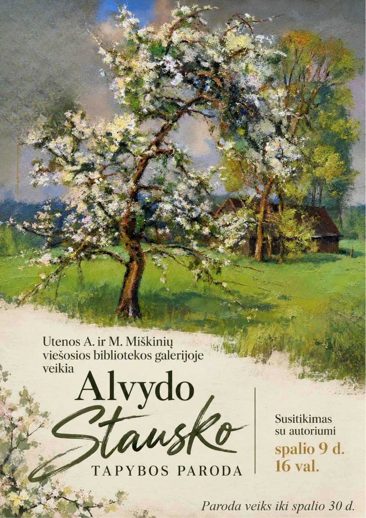 Alvyda Stauska gleznu izstādes prezentācija