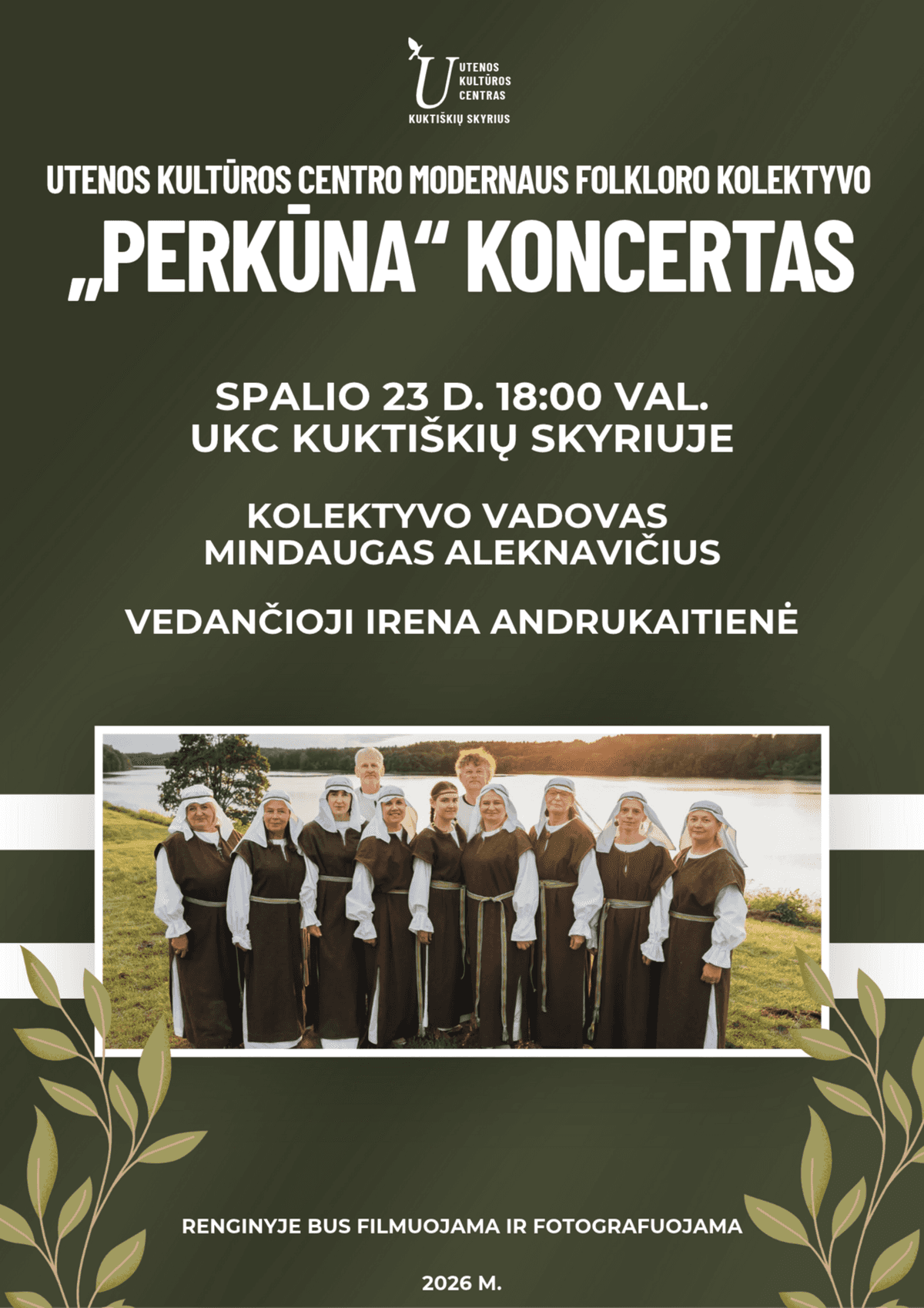 Utenas kultūras centra modernā folkloras kolektīva „Perkūna“ koncerts