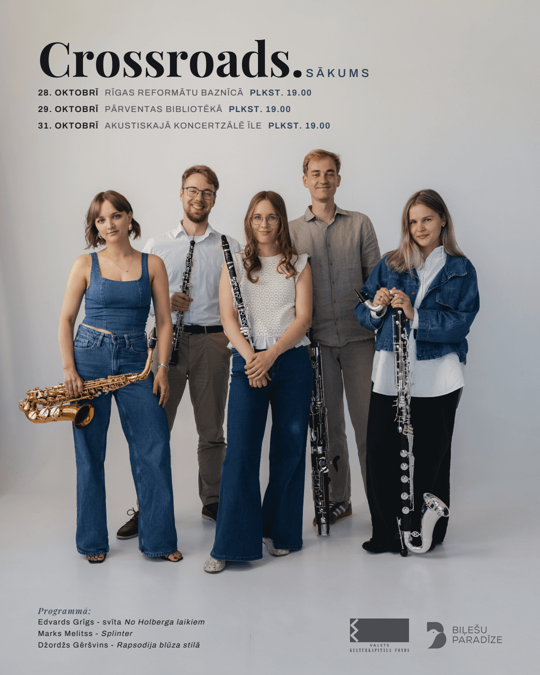 Kamermūzikas koncerts “Crossroads. Sākums” Pārventas bibliotēkā